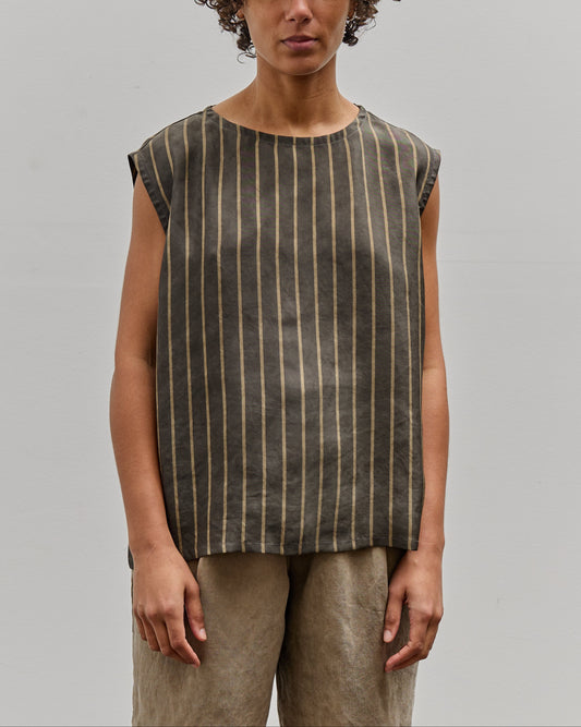 Colbo Vest T, Charcoal & Gold Stripe