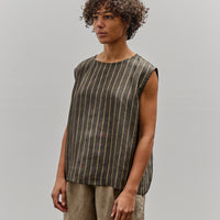 Colbo Vest T, Charcoal & Gold Stripe