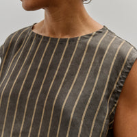 Colbo Vest T, Charcoal & Gold Stripe