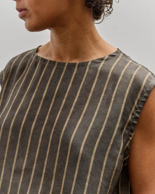 Colbo Vest T, Charcoal & Gold Stripe