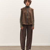 Colbo Zip Vest, Speckled Brown