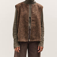 Colbo Zip Vest, Speckled Brown