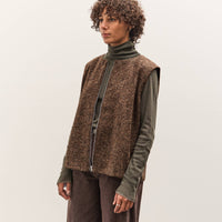Colbo Zip Vest, Speckled Brown