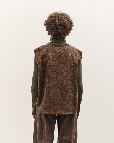 Colbo Zip Vest, Speckled Brown