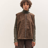 Colbo Zip Vest, Speckled Brown
