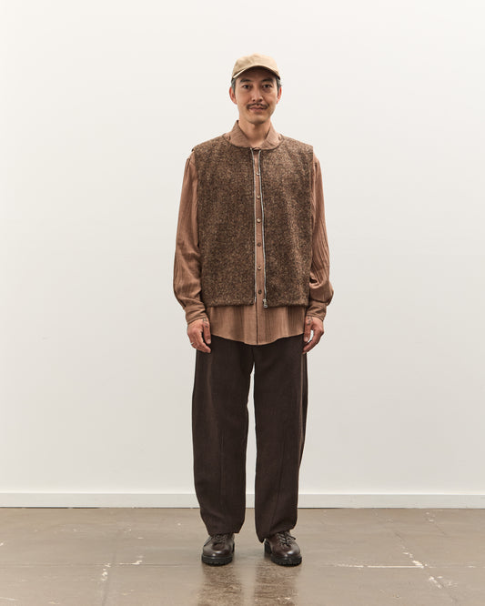 Colbo Zip Vest Unisex, Speckled Brown