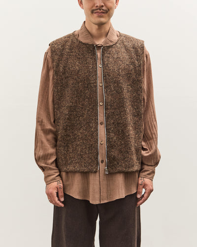 Colbo Zip Vest Unisex, Speckled Brown