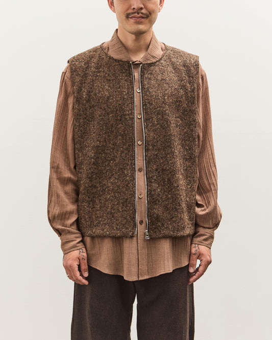 Colbo Zip Vest Unisex, Speckled Brown