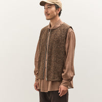 Colbo Zip Vest Unisex, Speckled Brown
