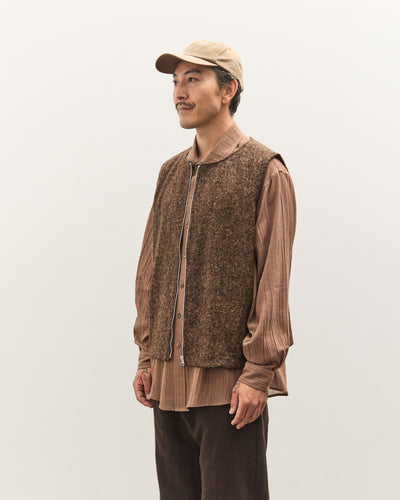 Colbo Zip Vest Unisex, Speckled Brown