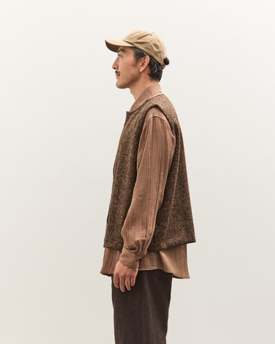 Colbo Zip Vest Unisex, Speckled Brown
