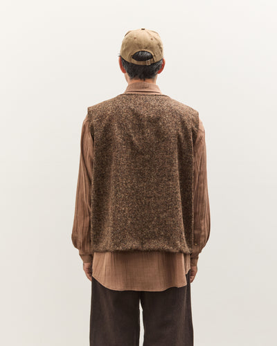 Colbo Zip Vest Unisex, Speckled Brown