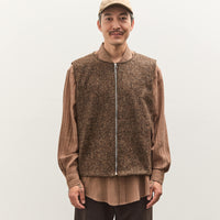 Colbo Zip Vest Unisex, Speckled Brown