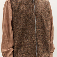 Colbo Zip Vest Unisex, Speckled Brown