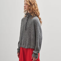 Cordera Baby Alpaca Polo Sweater, Grey