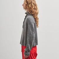 Cordera Baby Alpaca Polo Sweater, Grey