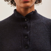 Cordera Baby Alpaca Polo Sweater, Navy