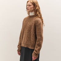 Cordera Chunky Sweater, Brown Melange