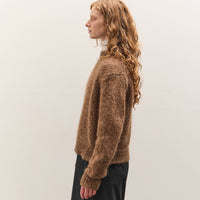 Cordera Chunky Sweater, Brown Melange