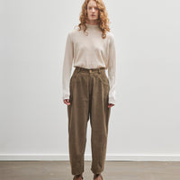 Cordera Cord Baggy Pants, Moss