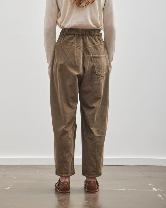 Cordera Cord Baggy Pants, Moss