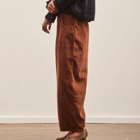 Cordera Corduroy Baggy Pants, Pardo