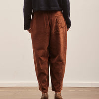 Cordera Corduroy Baggy Pants, Pardo