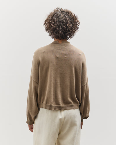 Cordera Cotton Cashmere Cardigan, Taupe