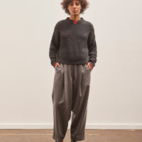 Cordera Cotton Cropped Sweater, Anthracite