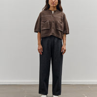 Cordera Cotton Stitched Top, Brown