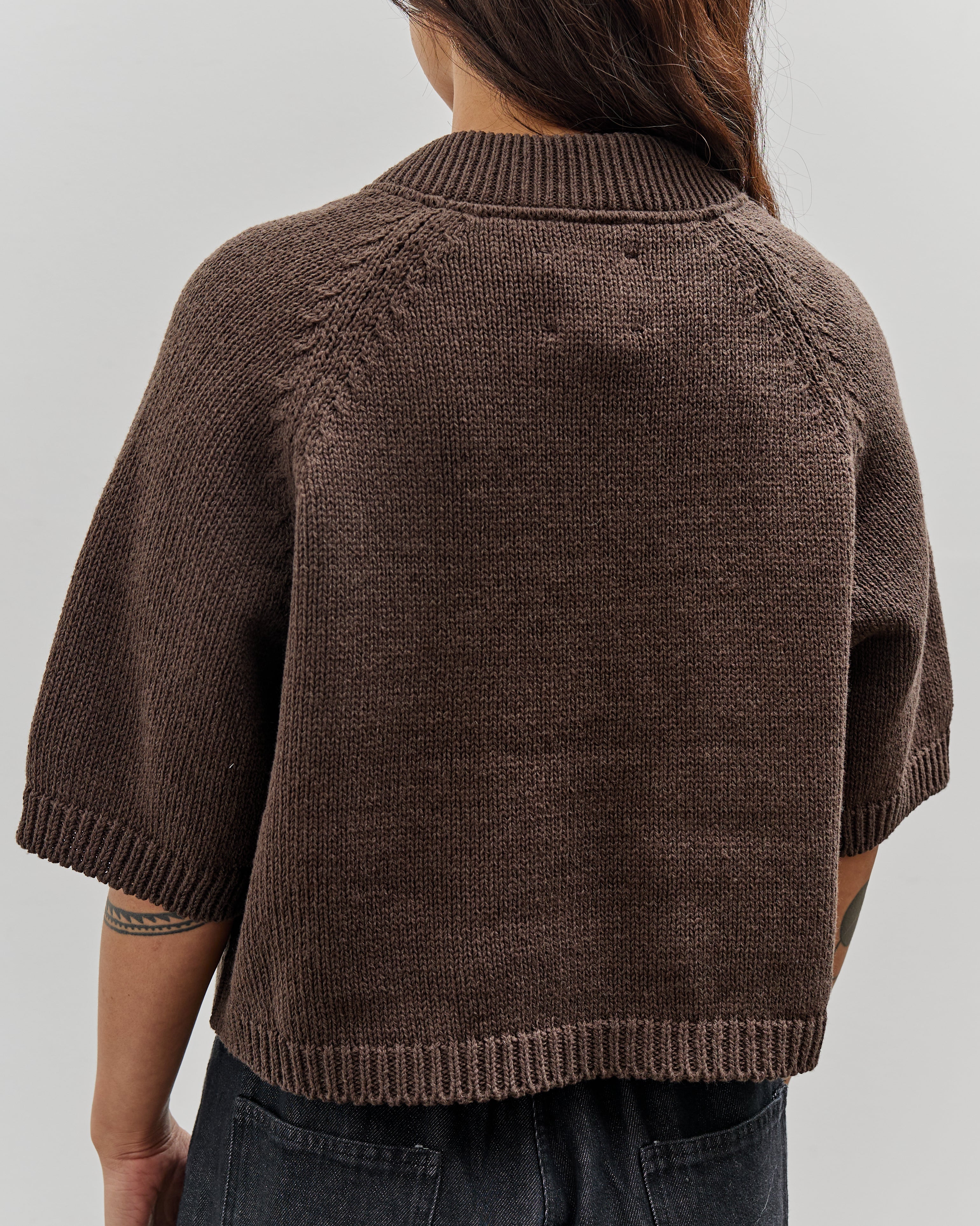 トップス bshop CORDERA Cordera Cotton Stitched Top, Brown – Glasswing