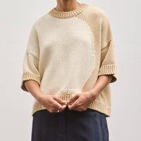 Cordera Cotton Sweater, Bicolor