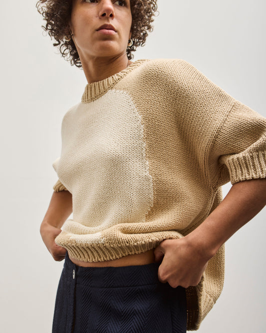 Cordera Cotton Sweater, Bicolor