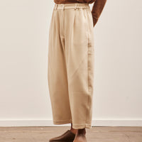 Cordera Cotton & Wool Baggy Pants, Alabaster