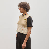 Cordera Embroidered Vest, Embroidered Top
