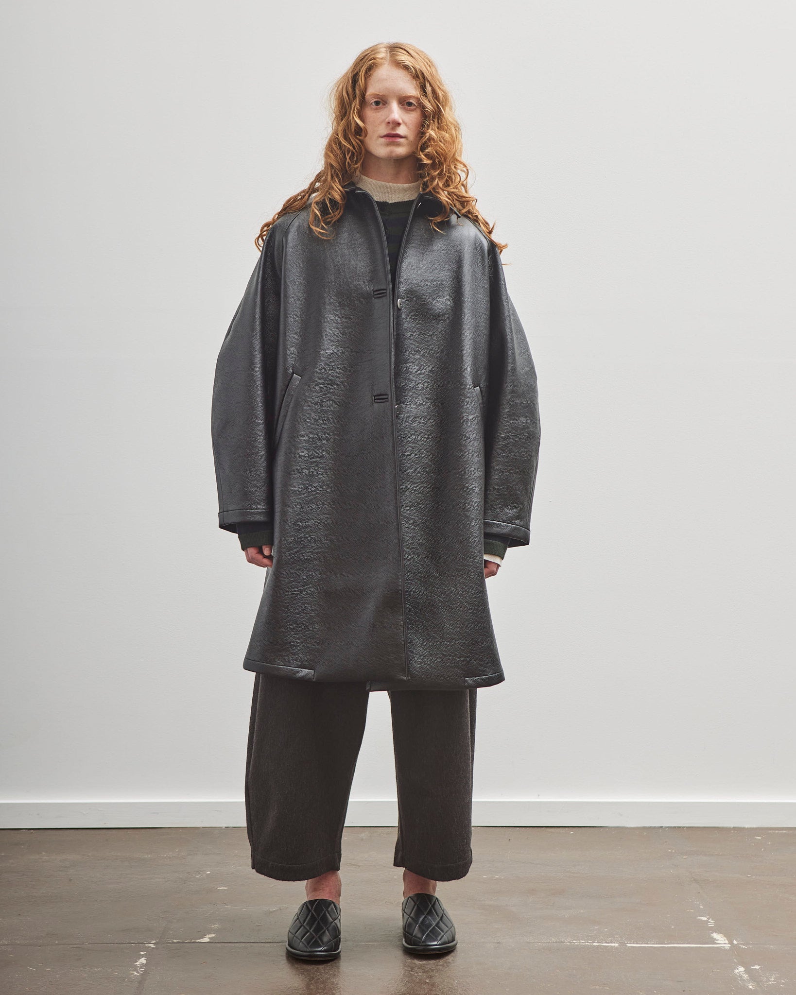 希少 Courreges 90s コーデュロイ ベルテッドコート 38 ブラック BLACK