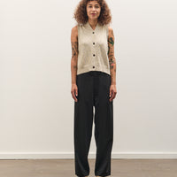 Cordera Flecked Cotton Vest, Natural