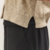Cordera Flecked Cotton Vest, Natural
