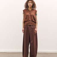 Cordera Flecked Cotton Waistcoat, Russet