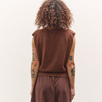 Cordera Flecked Cotton Waistcoat, Russet