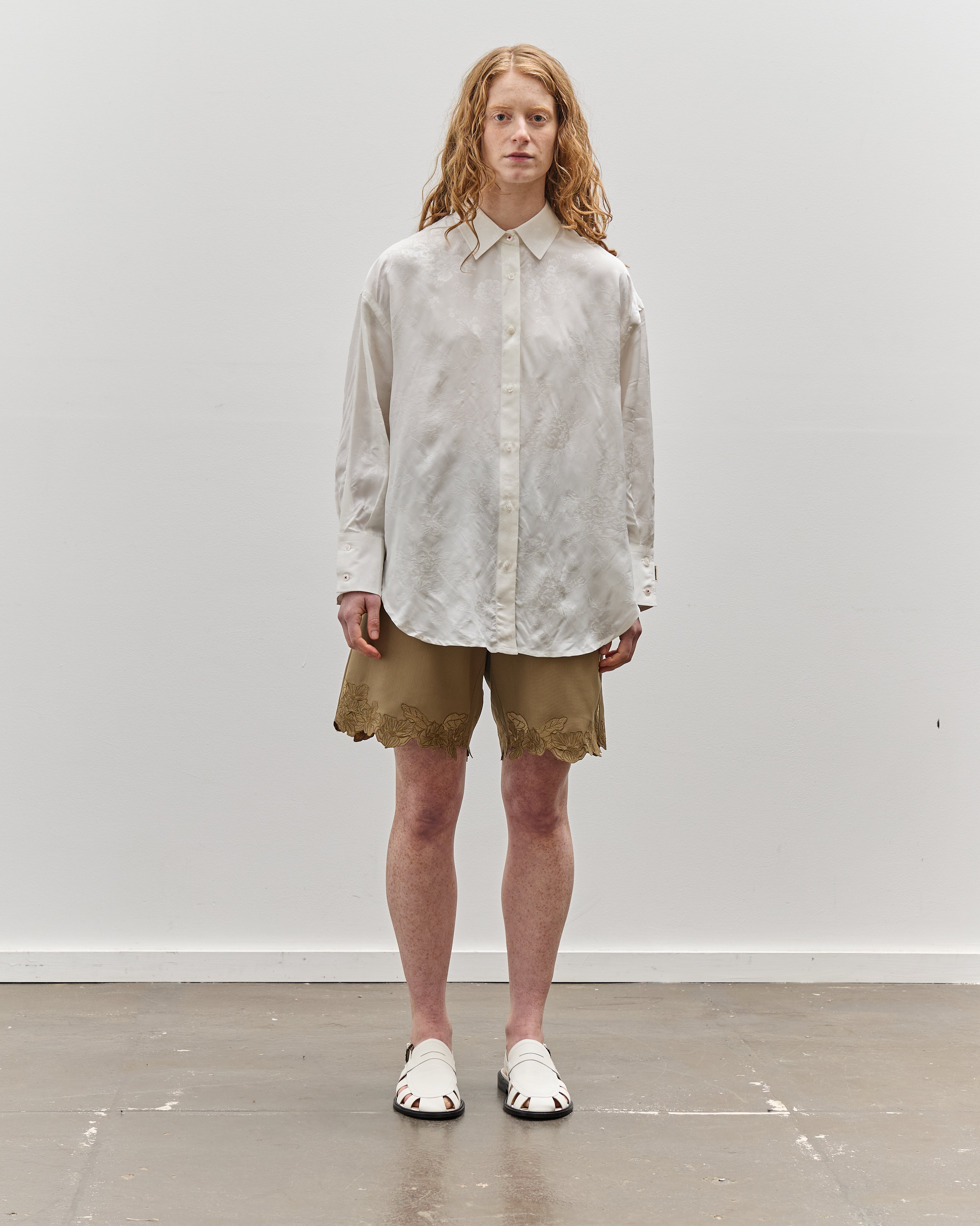 トップス Floral Stripe Jacquard Shirt Floral Stripe Jacquard Shirt