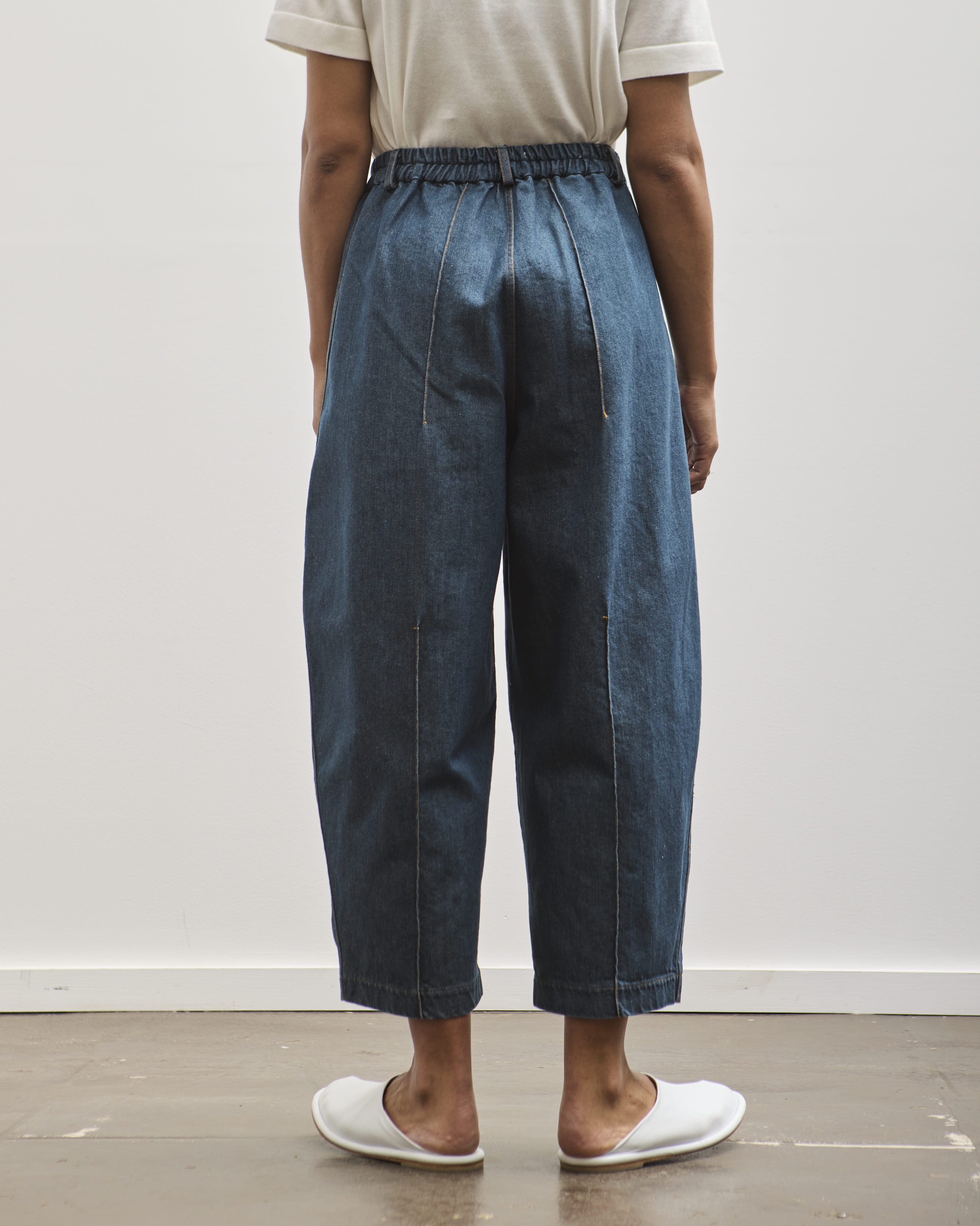 Cordera Frontal Seam Curved Denim, Indigo – Glasswing