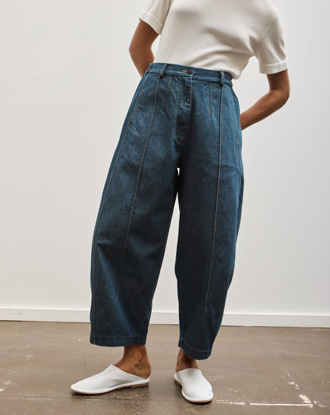 CORDERA (コルデラ) curved leg pants denim Cordera Curved Leg Pants, Denim – Glasswing