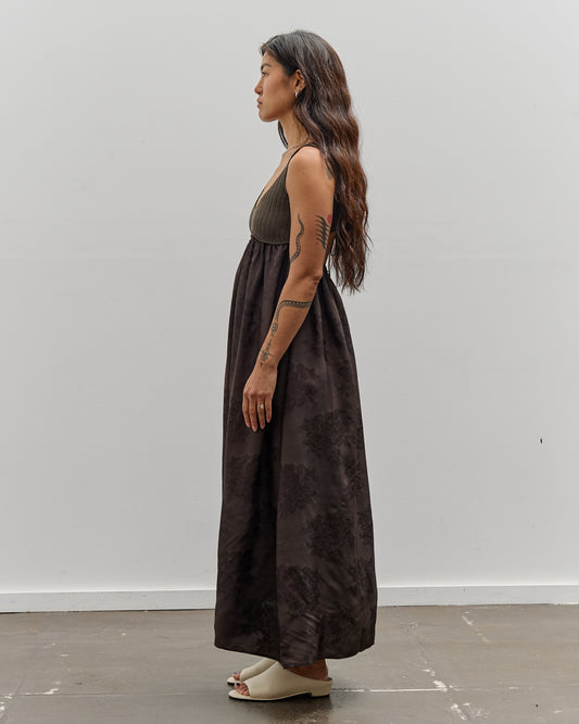 Cordera Handmade Crochet Dress, Dark Brown Glasswing Cordera Handmade Crochet Dress, Dark Brown Glasswing