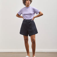 Cordera Herringbone Shorts, Navy