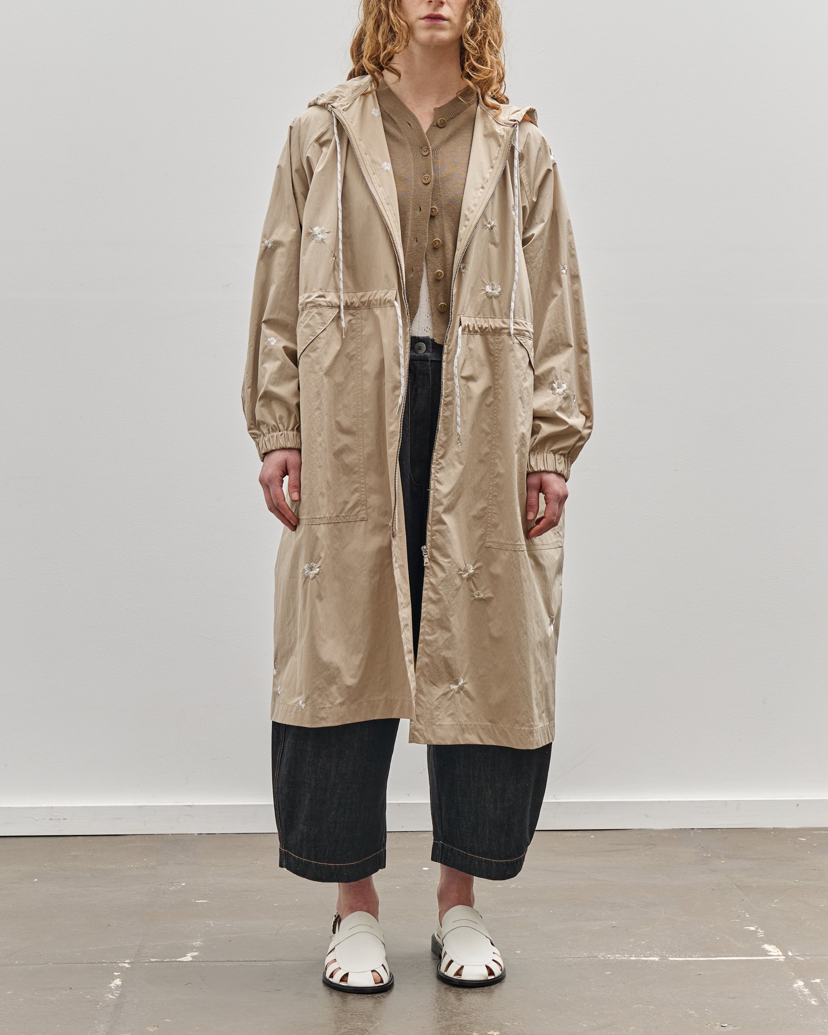 CorderaHoodedFlowerRaincoatBei