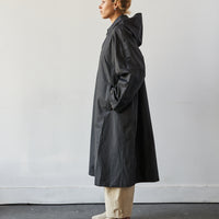 Cordera Hooded Trench, Black
