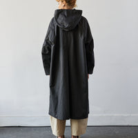 Cordera Hooded Trench, Black