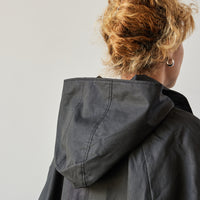 Cordera Hooded Trench, Black