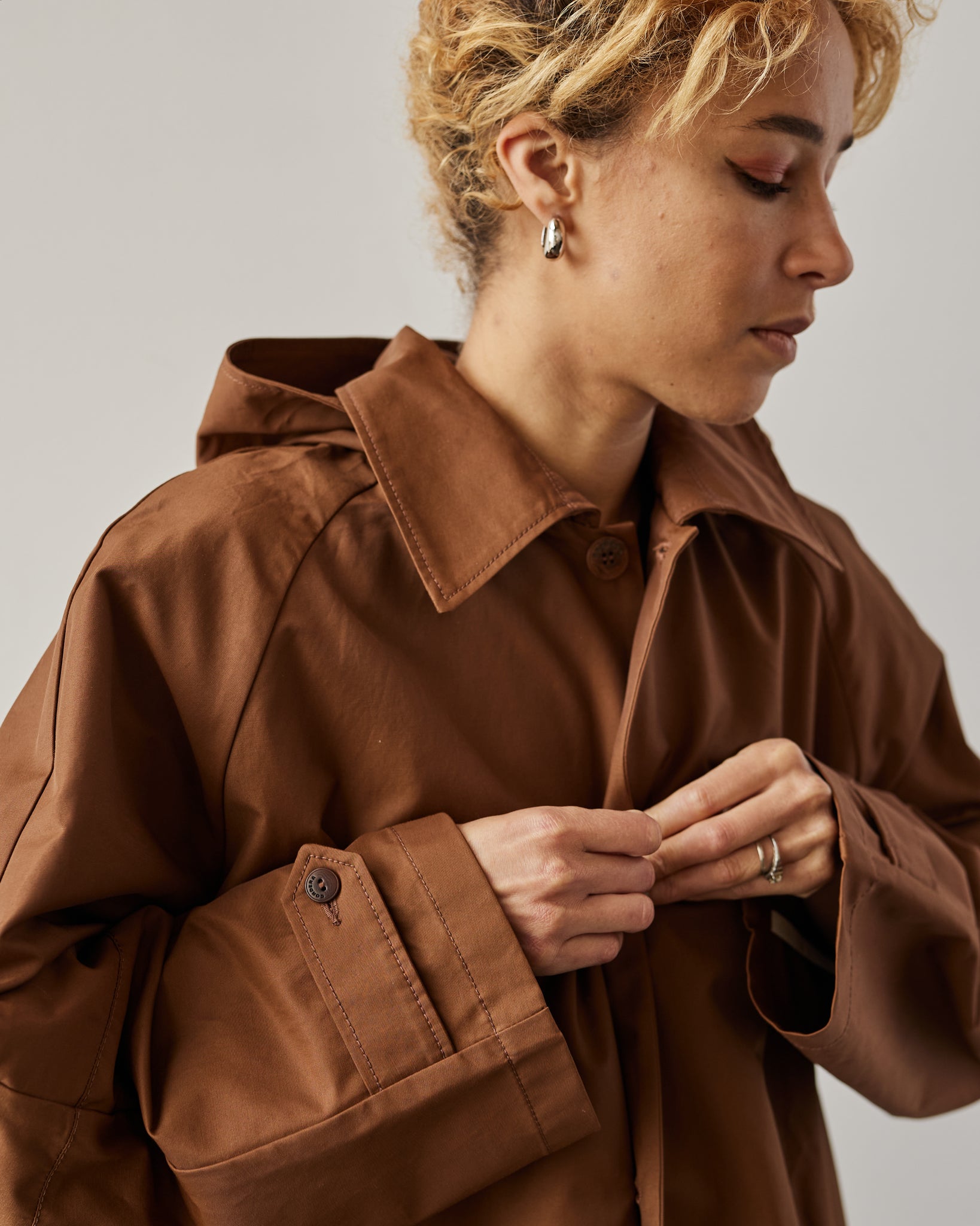 Utility Trench Jacket Brown Cordera